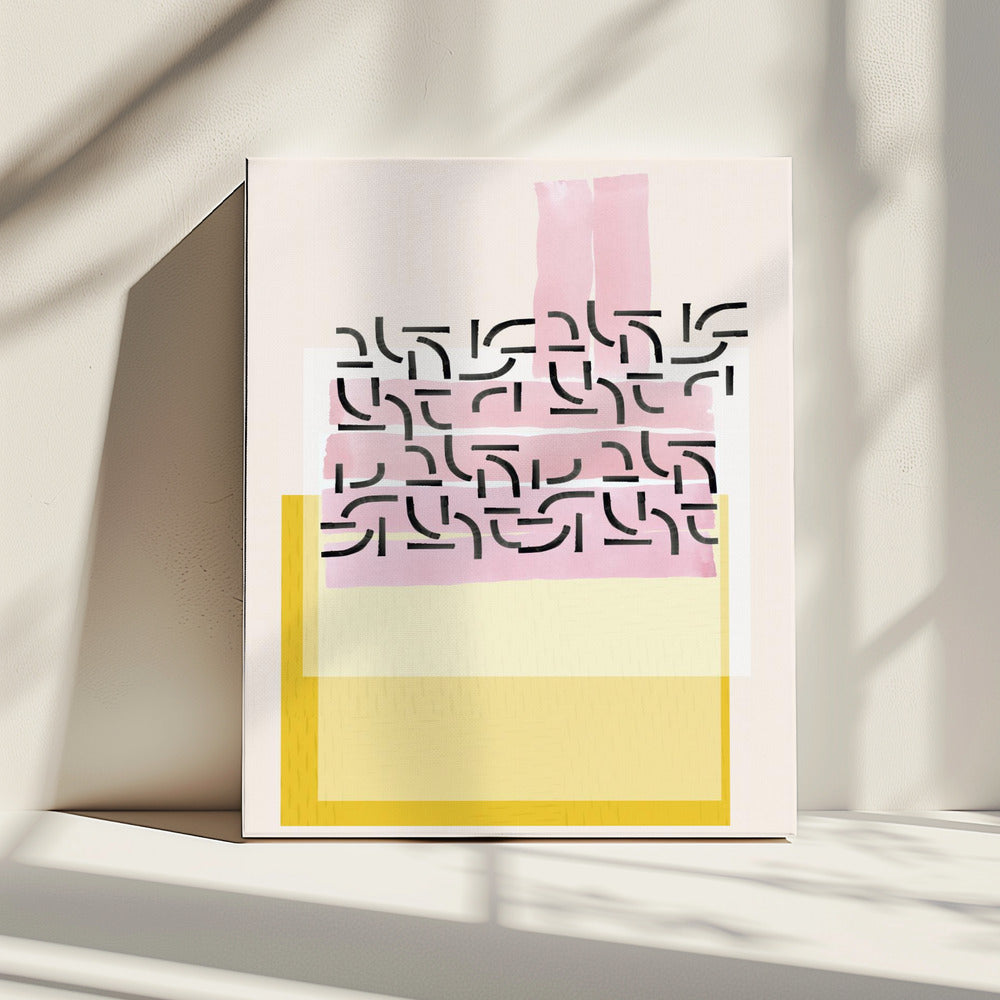 Pastelpatrooncollage 1 | Canvas