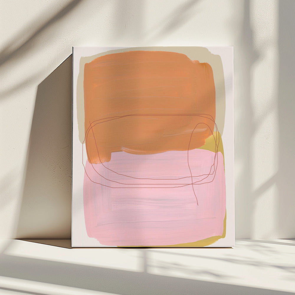Abstracte penseelstreken 121 | Canvas