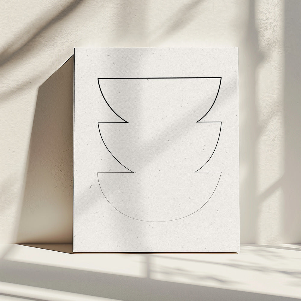 Gestapelde eenvoud | Canvas