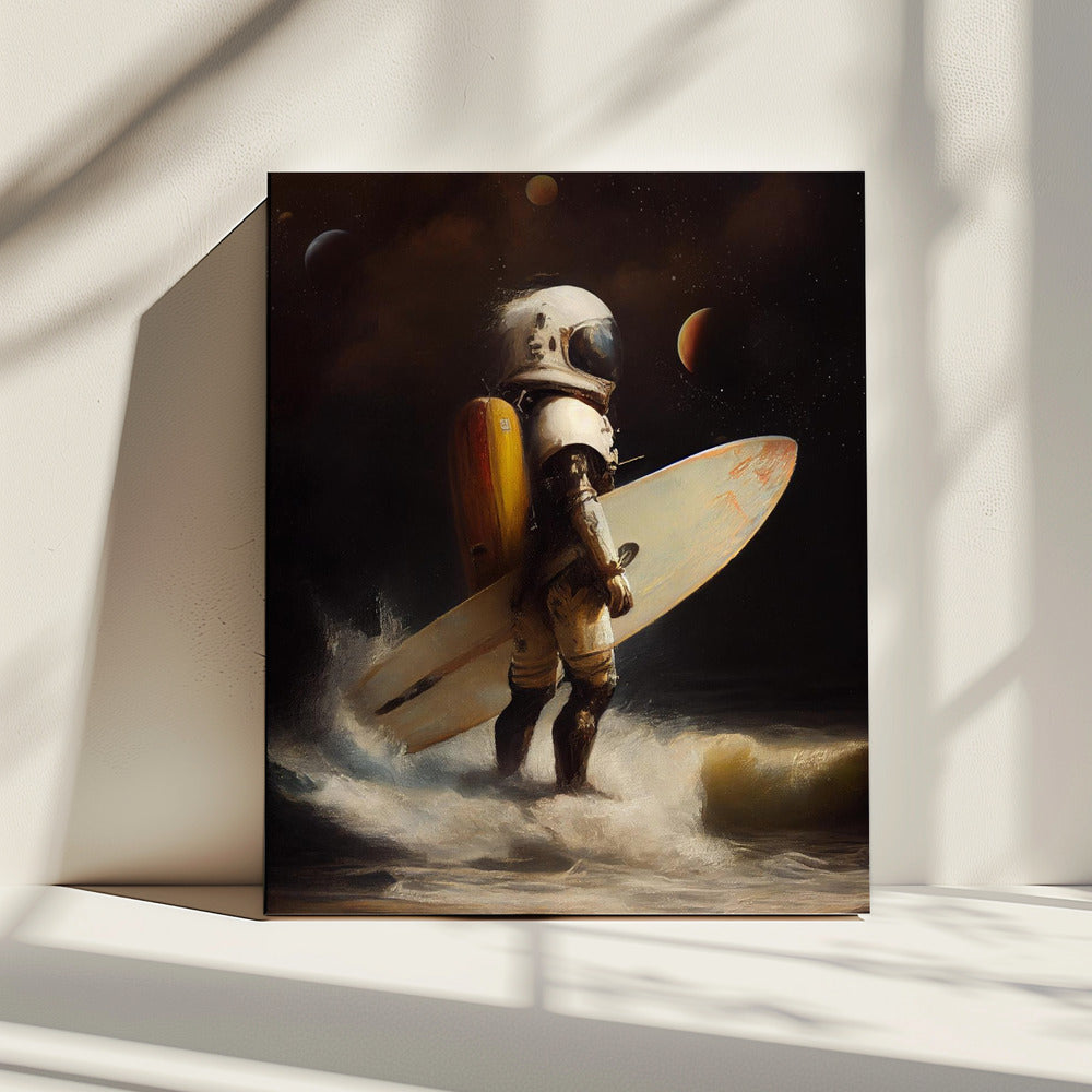Mijn Space Surfing Dag | Canvas