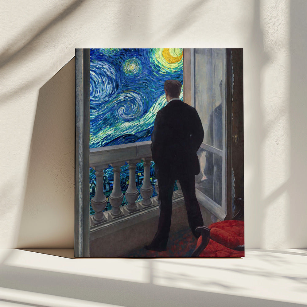 Sterrennachtzicht | Canvas