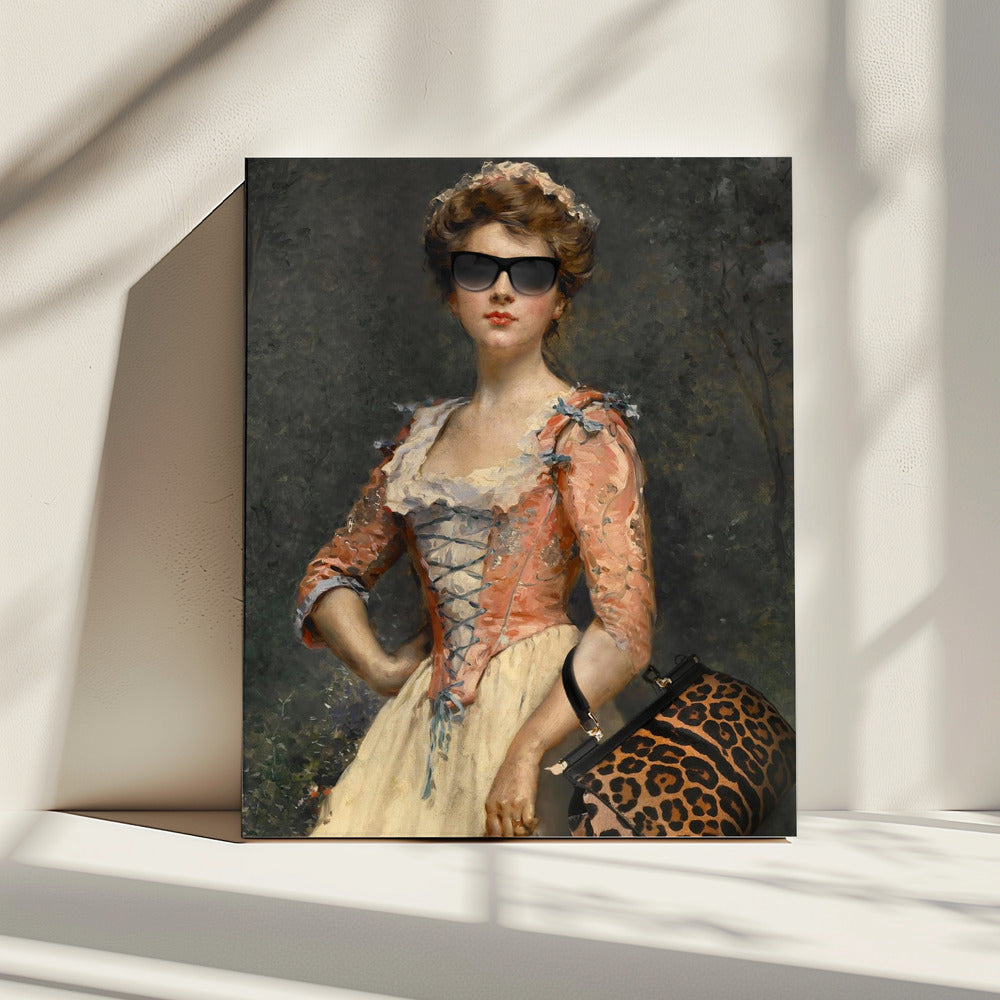Vintage Chic Meisje | Canvas