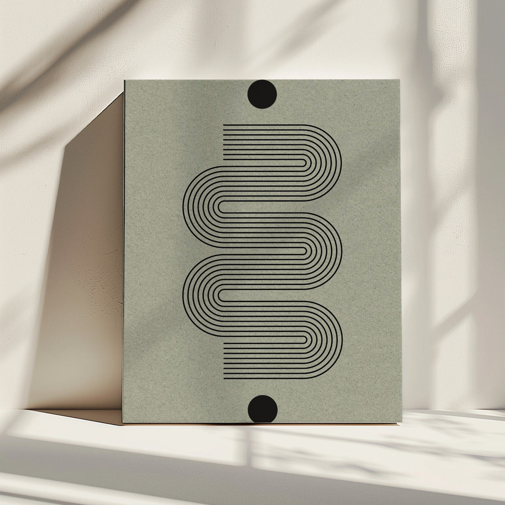 Gebogen symmetriepad | Canvas
