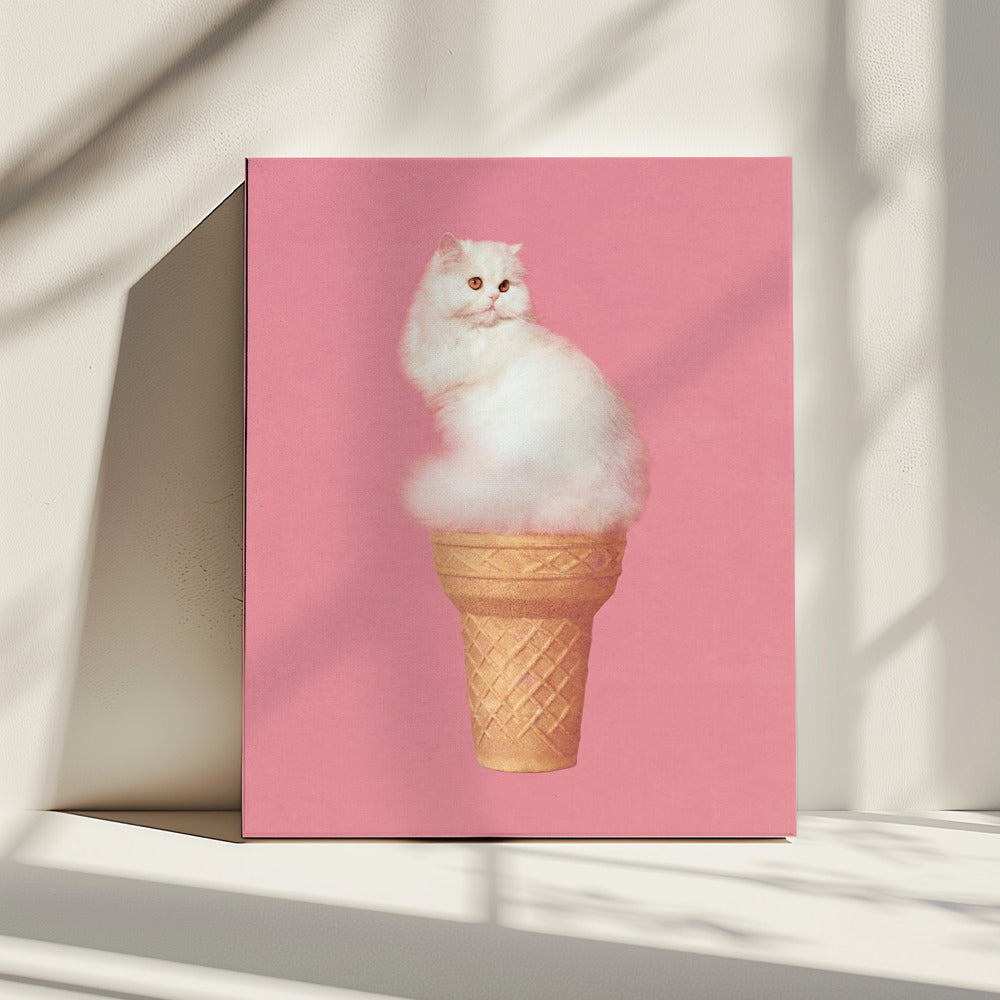 Kattenijsje - Roze | Canvas