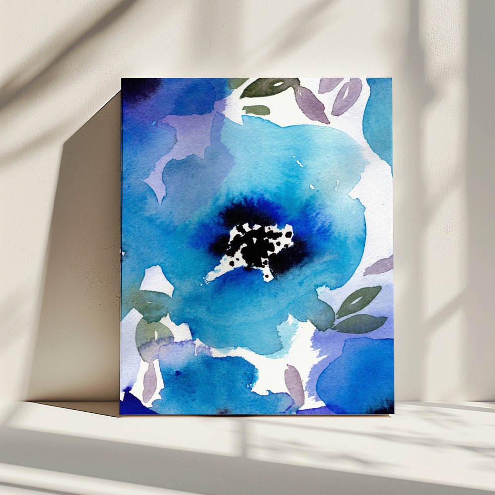 Dame Blauw | Canvas