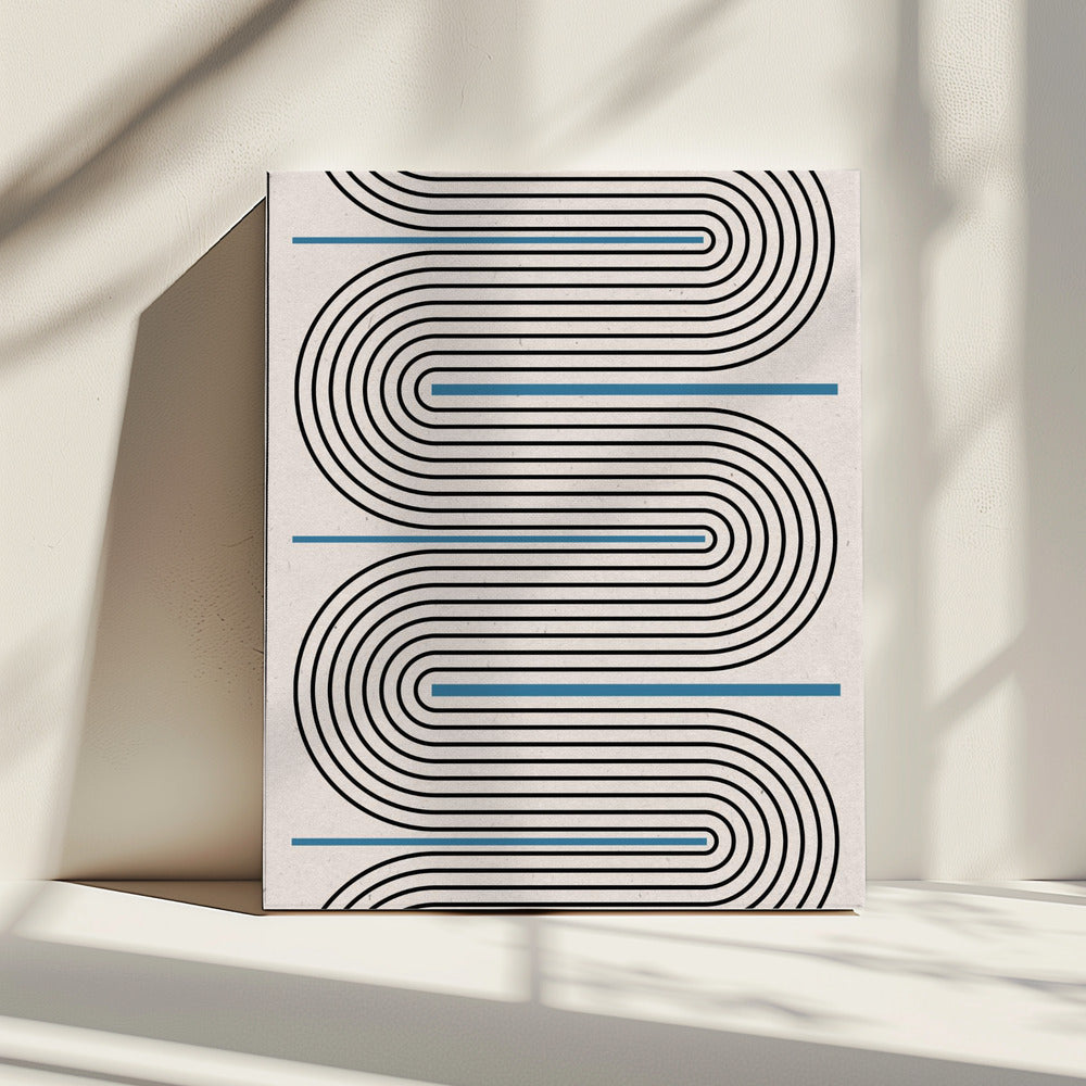 Symfonie van gebogen lijnen | Canvas