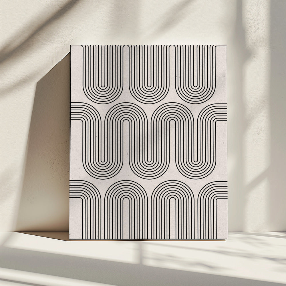 Retro golven | Canvas