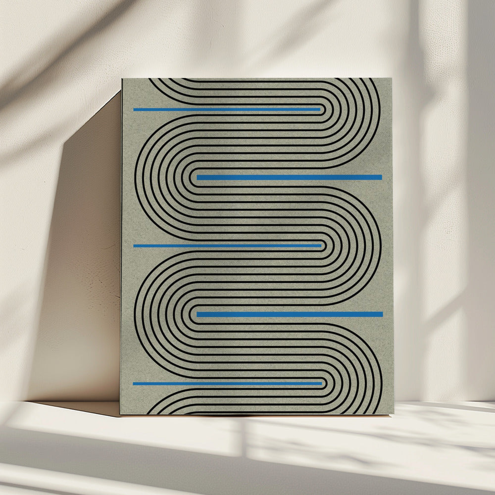Symfonie van krommen en lijnen | Canvas