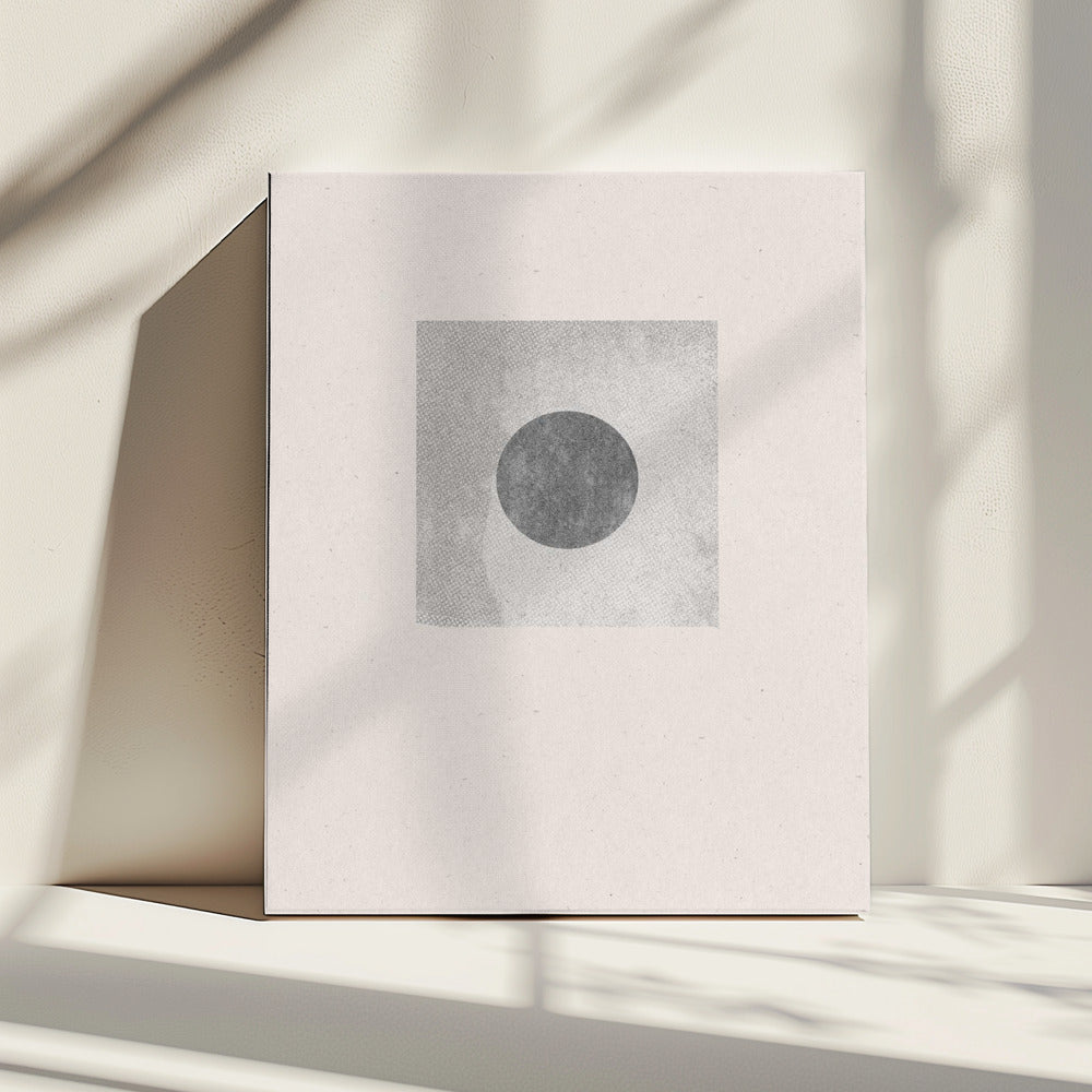 Monochrome zonsverduistering | Canvas