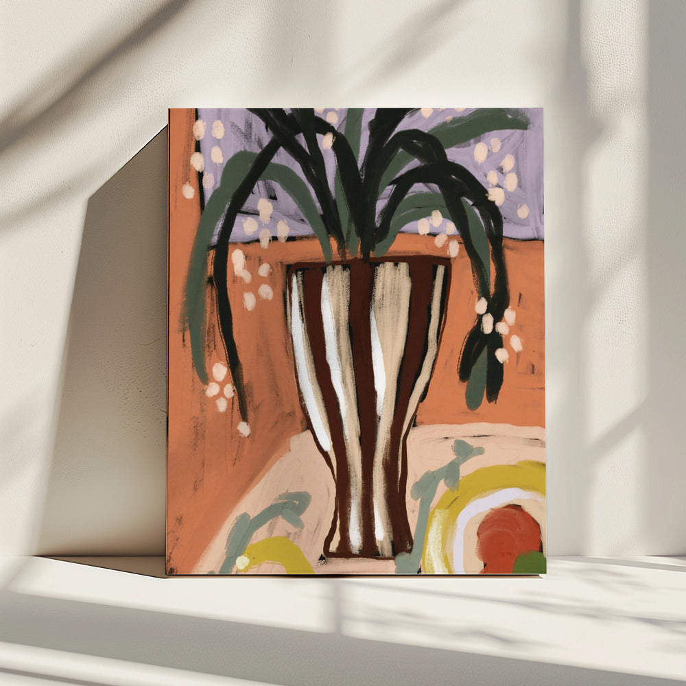 Gestreepte vaas Harmony | Canvas