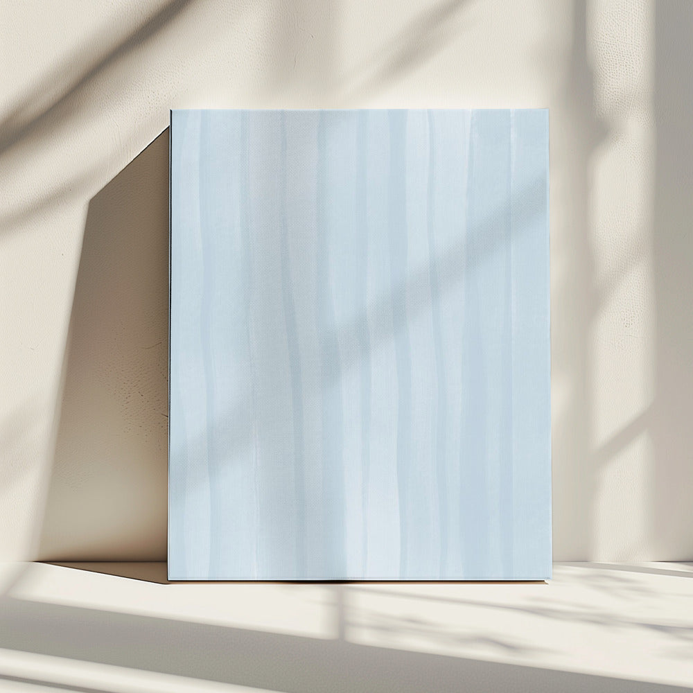 Blue Lines On A Pale Background | Canvas