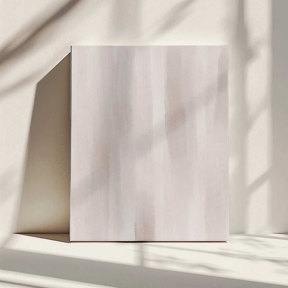 Beige Brushstrokes On A Muted Background | Canvas