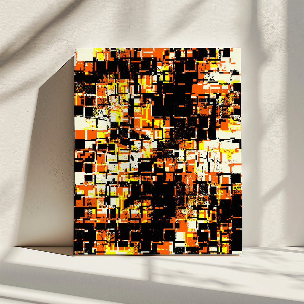 Kleurrijke geometrische blokken | Canvas