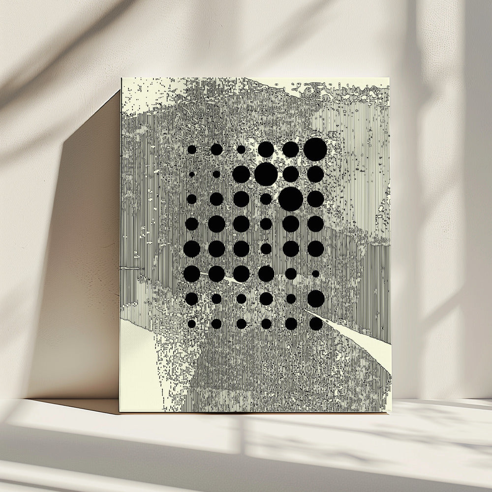 Zwarte geometrische cirkels | Canvas