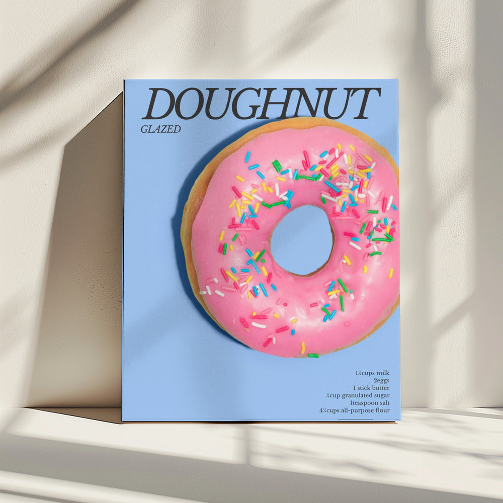 Roze Glazuur Donut | Canvas