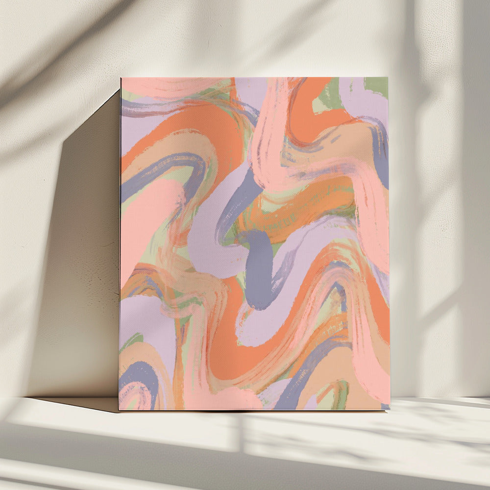 Wervelende tinten | Canvas