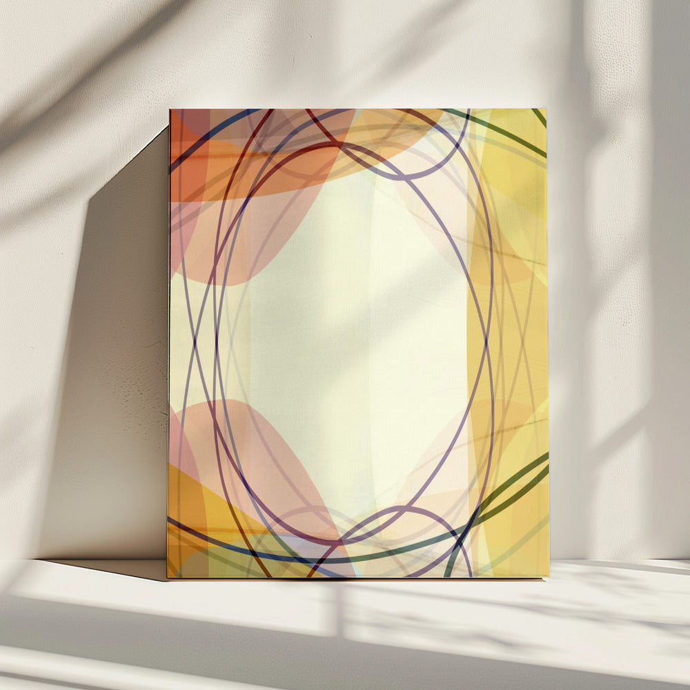 Zandroze tinten Abstract 2 | Canvas