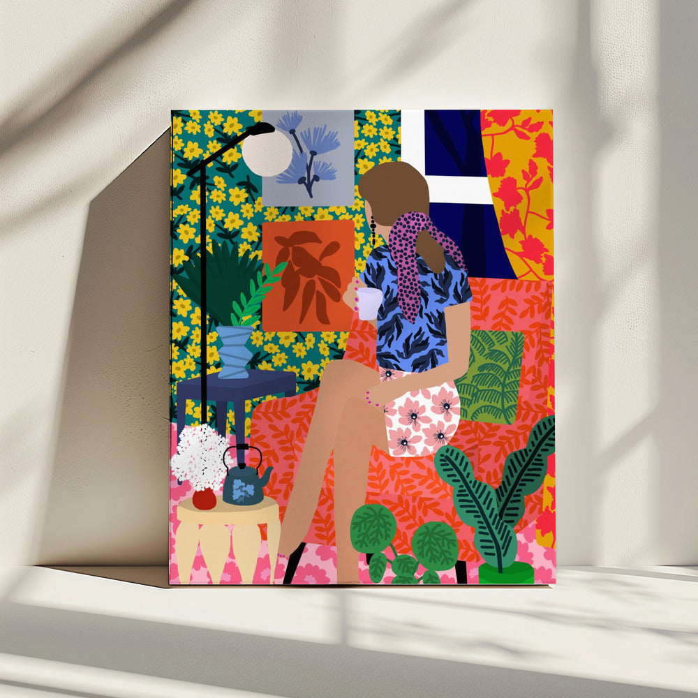 Theetijdmeisje | Canvas