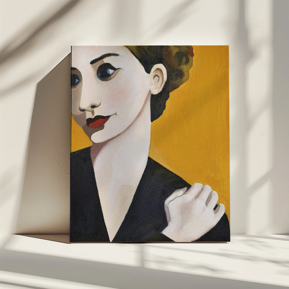 Vrouw Oker | Canvas