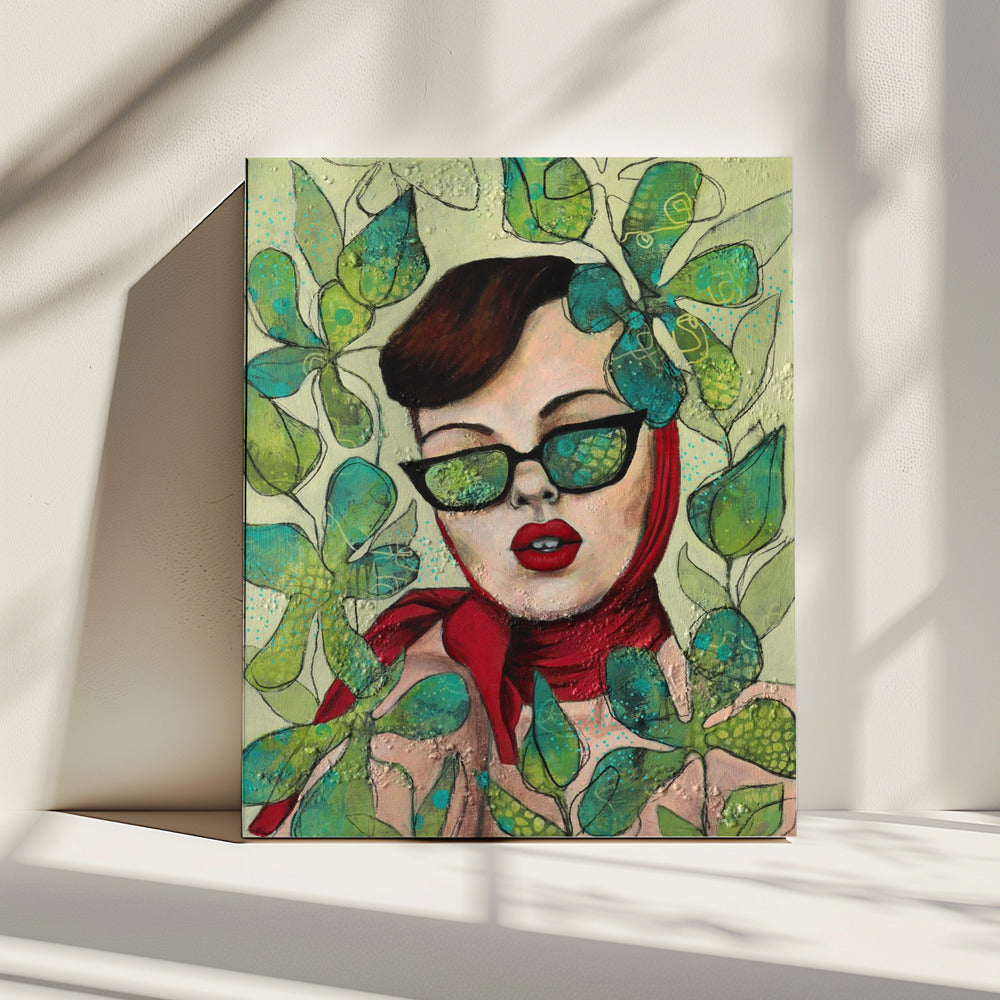 Retro lady 4 | Canvas