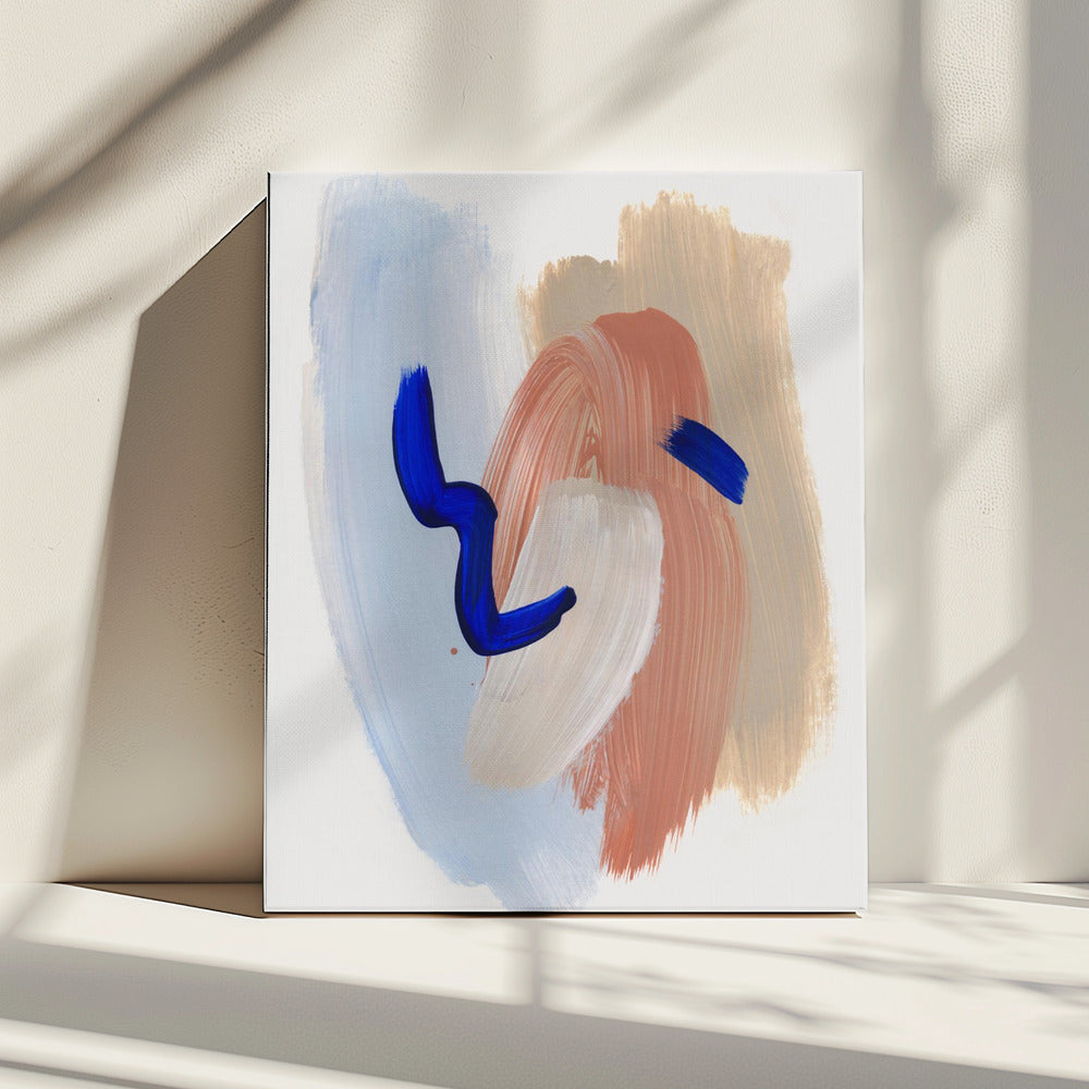 Abstracte penseelstreken 141 | Canvas