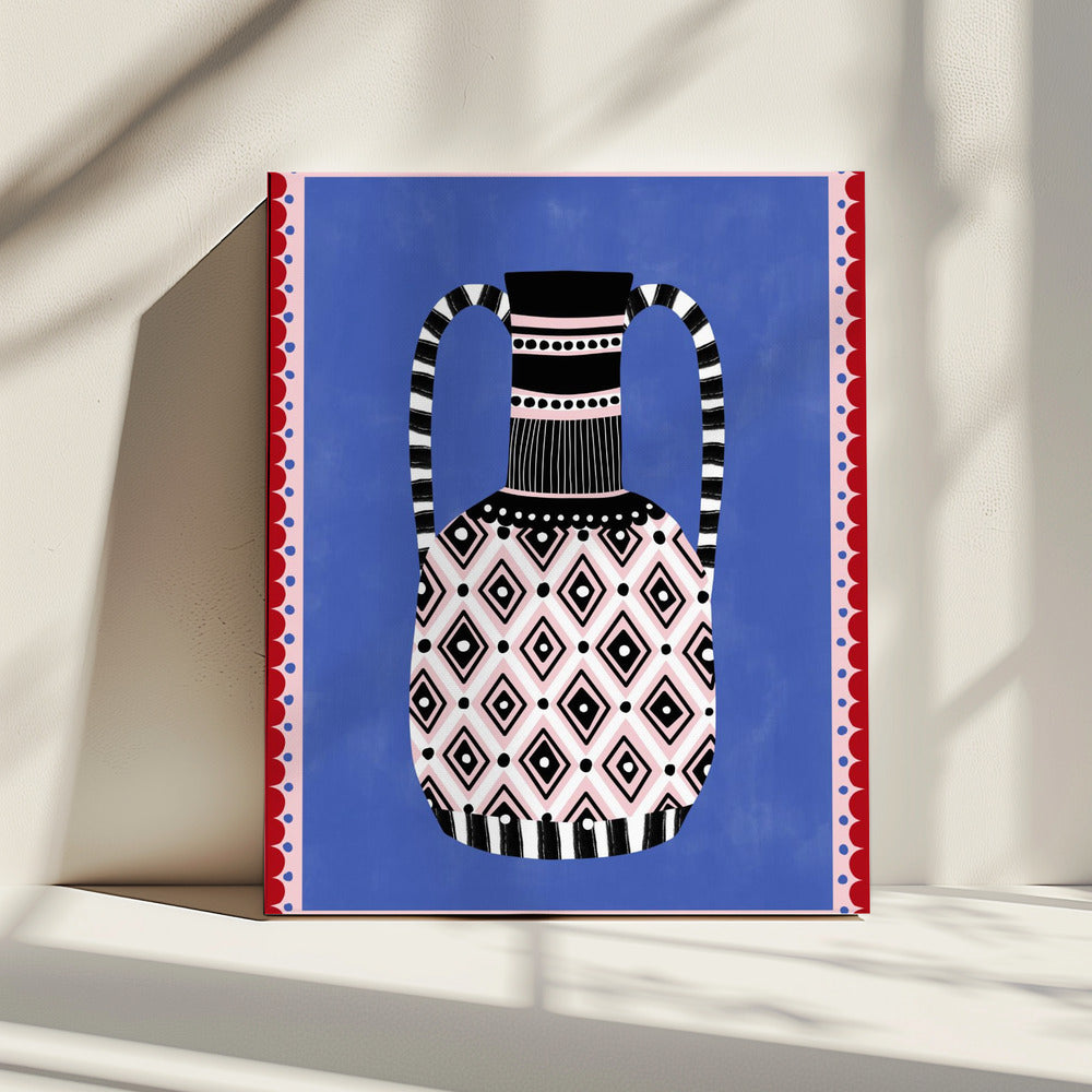 Geometrische patronen en felle kleuren | Canvas