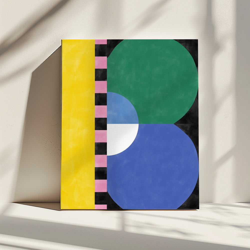 Kleurrijke geometrieblokken en vormen | Canvas