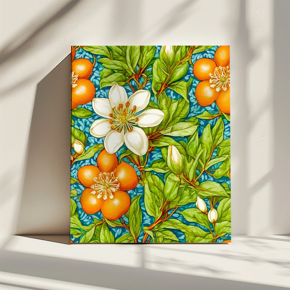 Oranjebloesem Natuurplant | Canvas