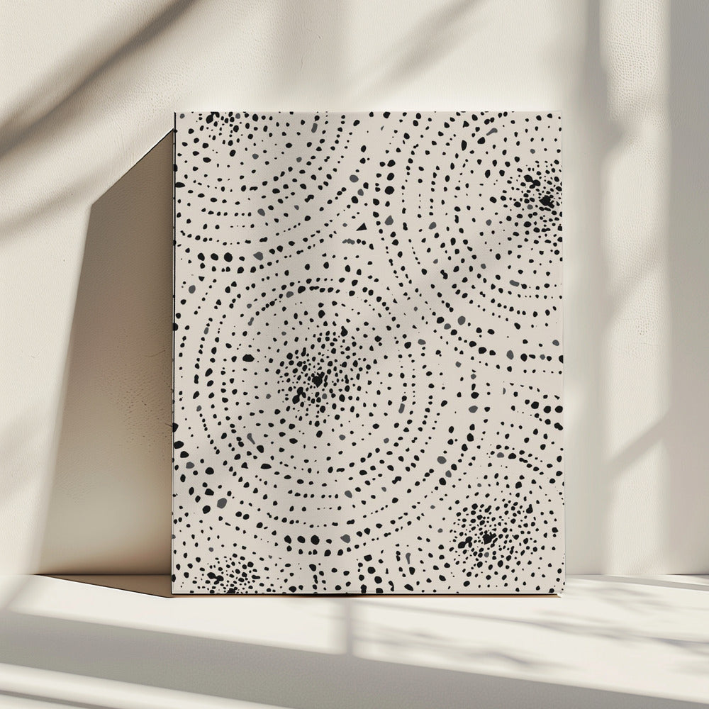 Fluisterende stippen | Canvas