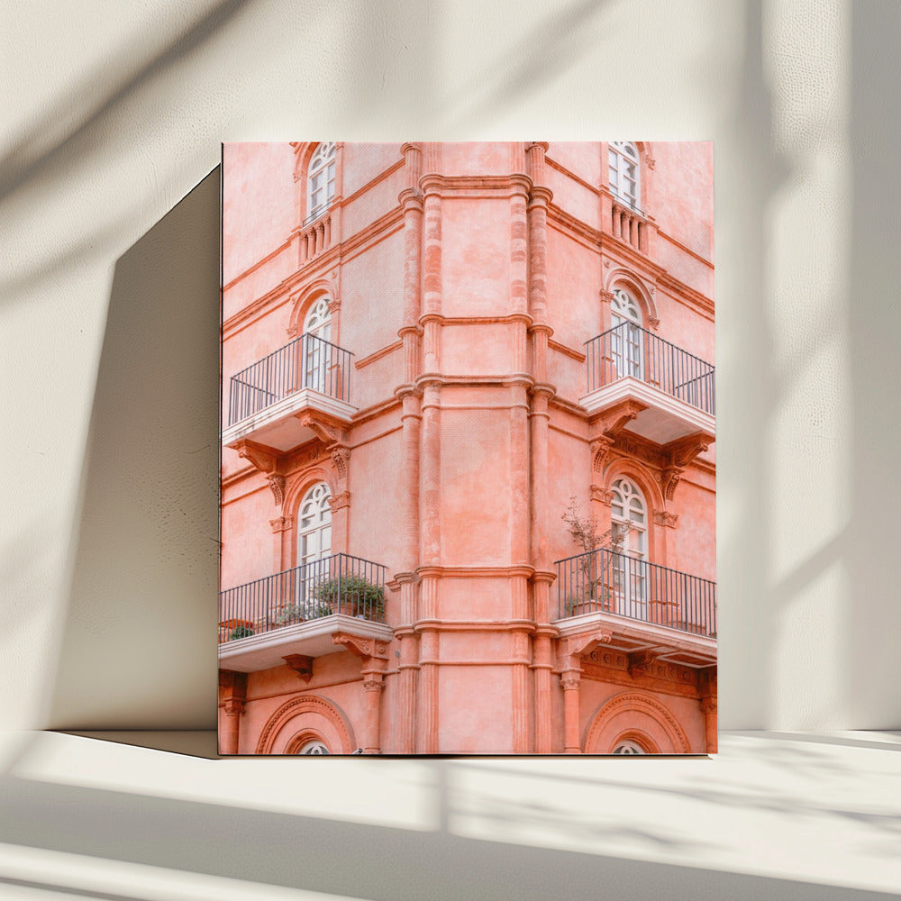 Pastelroze Umbrië | Reisfotografie Italië | Canvas