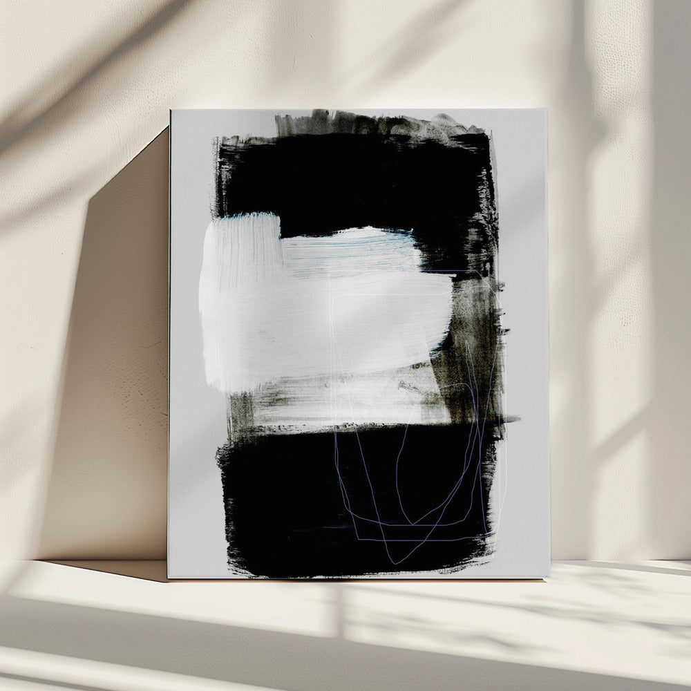 Abstracte penseelstreken 130 | Canvas