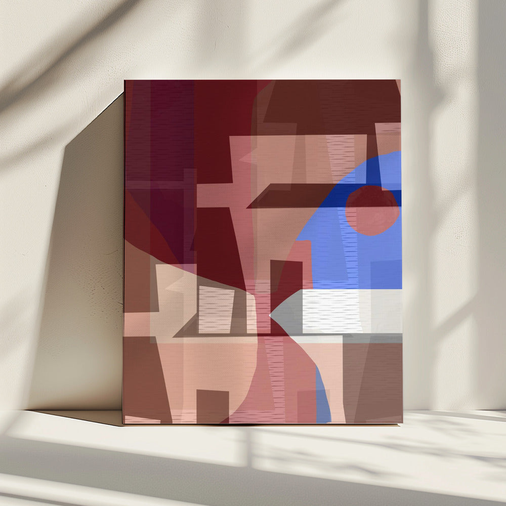 Brown Blue Woven 6 | Canvas