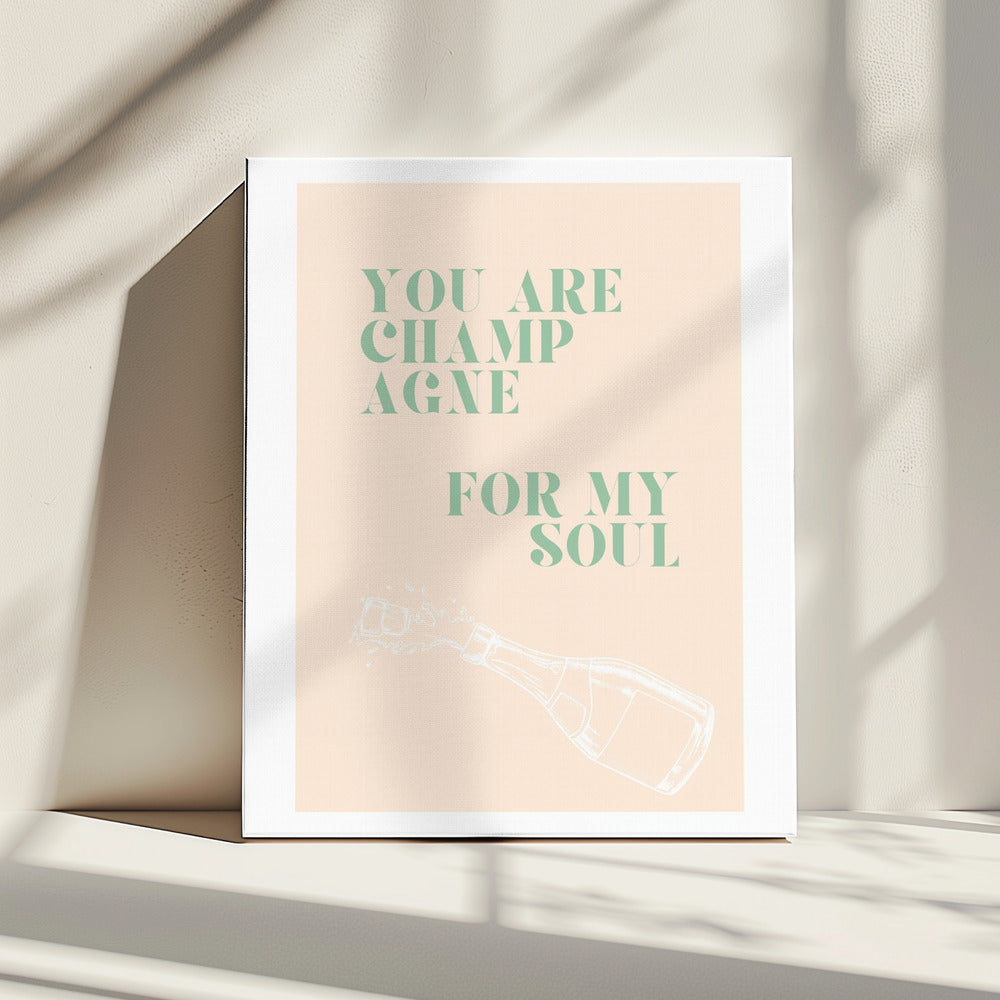 Champagne voor mijn ziel | Canvas
