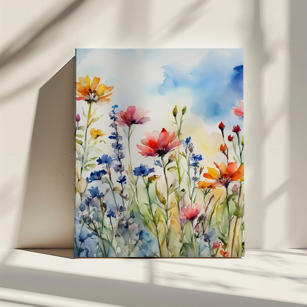 Wilde bloemen | Canvas