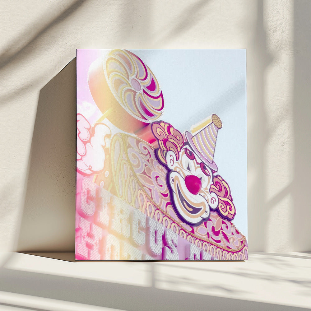 Circus Sign Flare Portret | Canvas