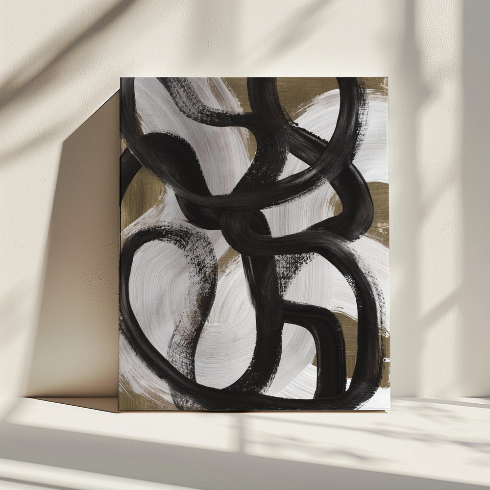 Abstracte penseelstreken 127X | Canvas