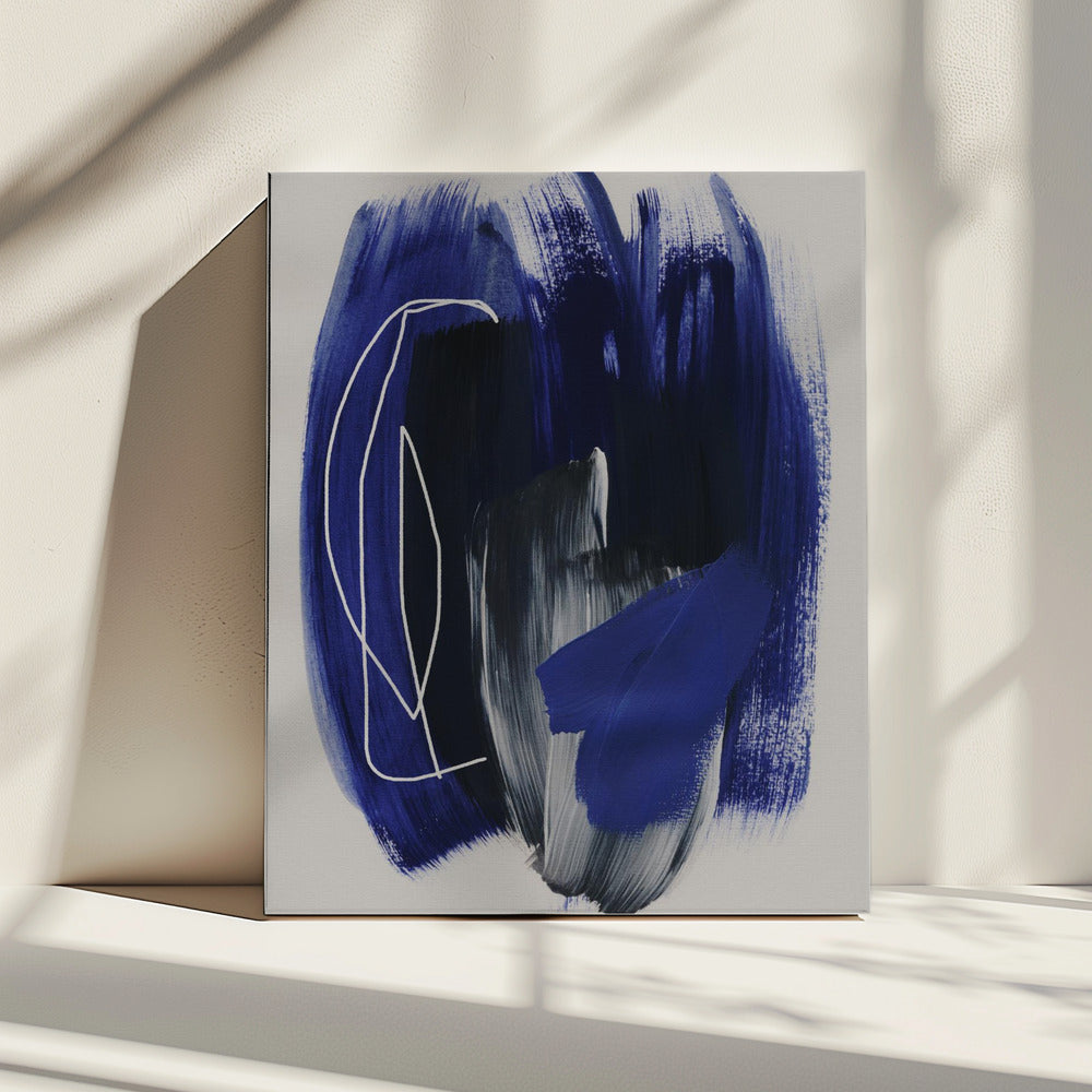 Abstracte penseelstreken 158 | Canvas