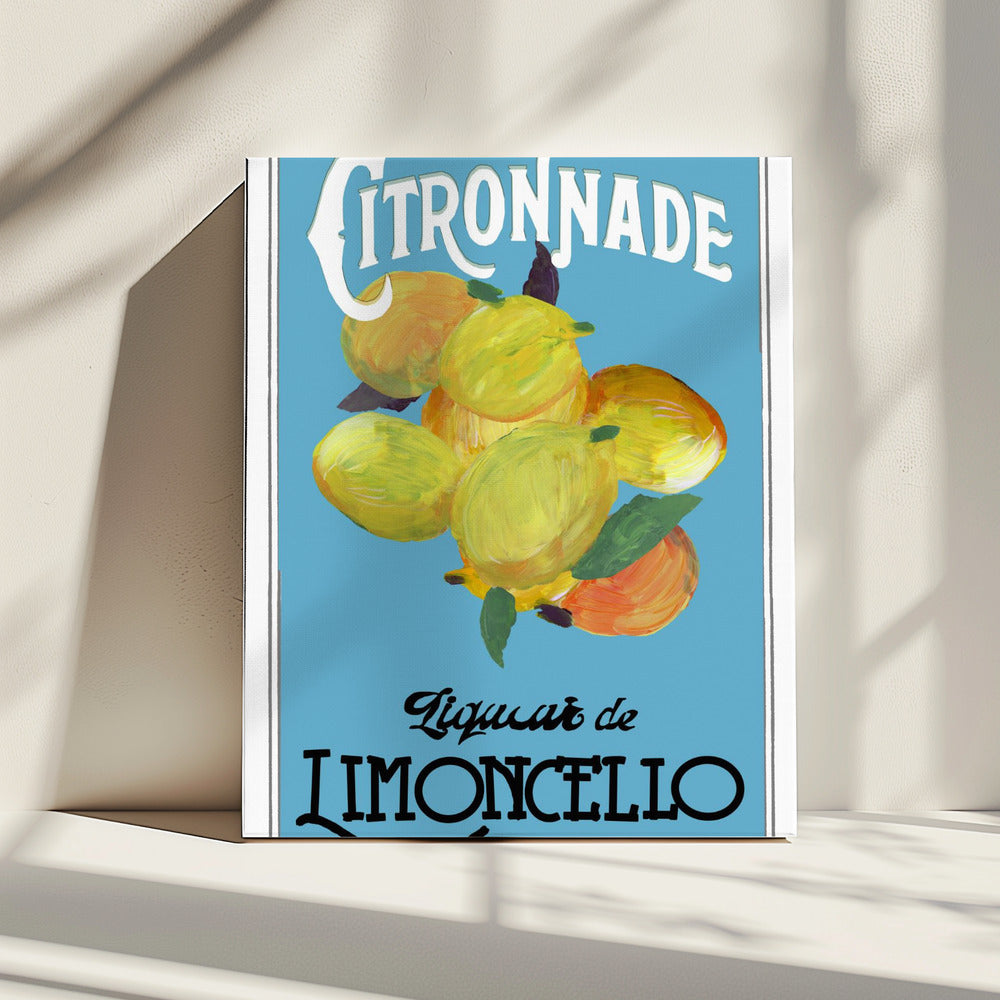 Citronnade Limoncello On Blue and Black | Canvas