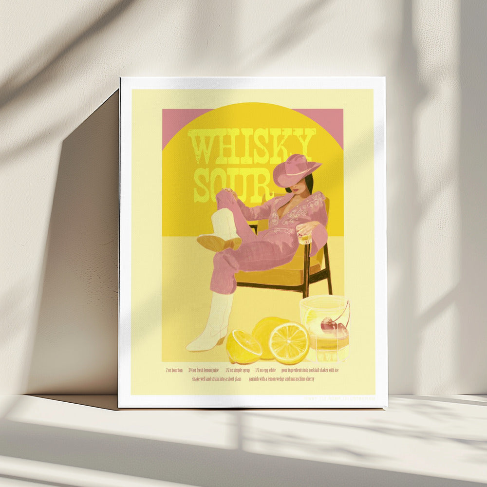 Jlr Whiskysour Roze Kopie | Canvas