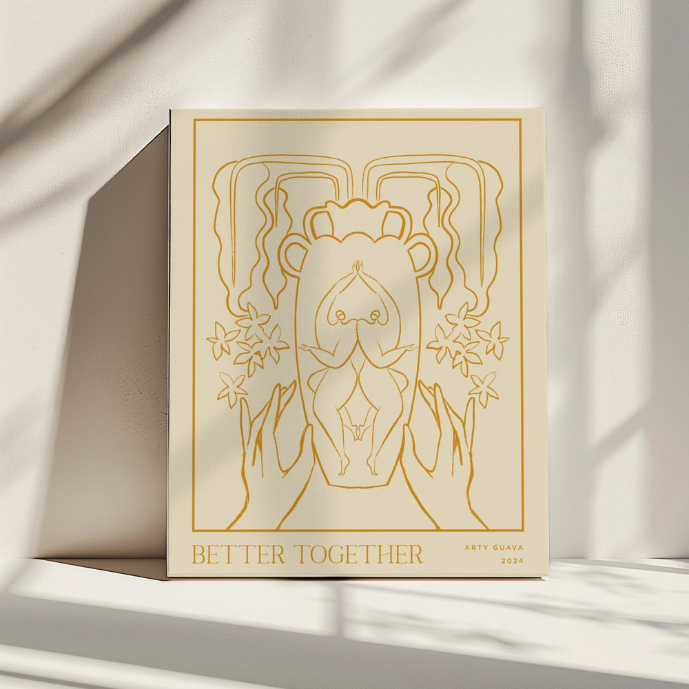 Vessel Collection : Better Together (LineArt) | Canvas