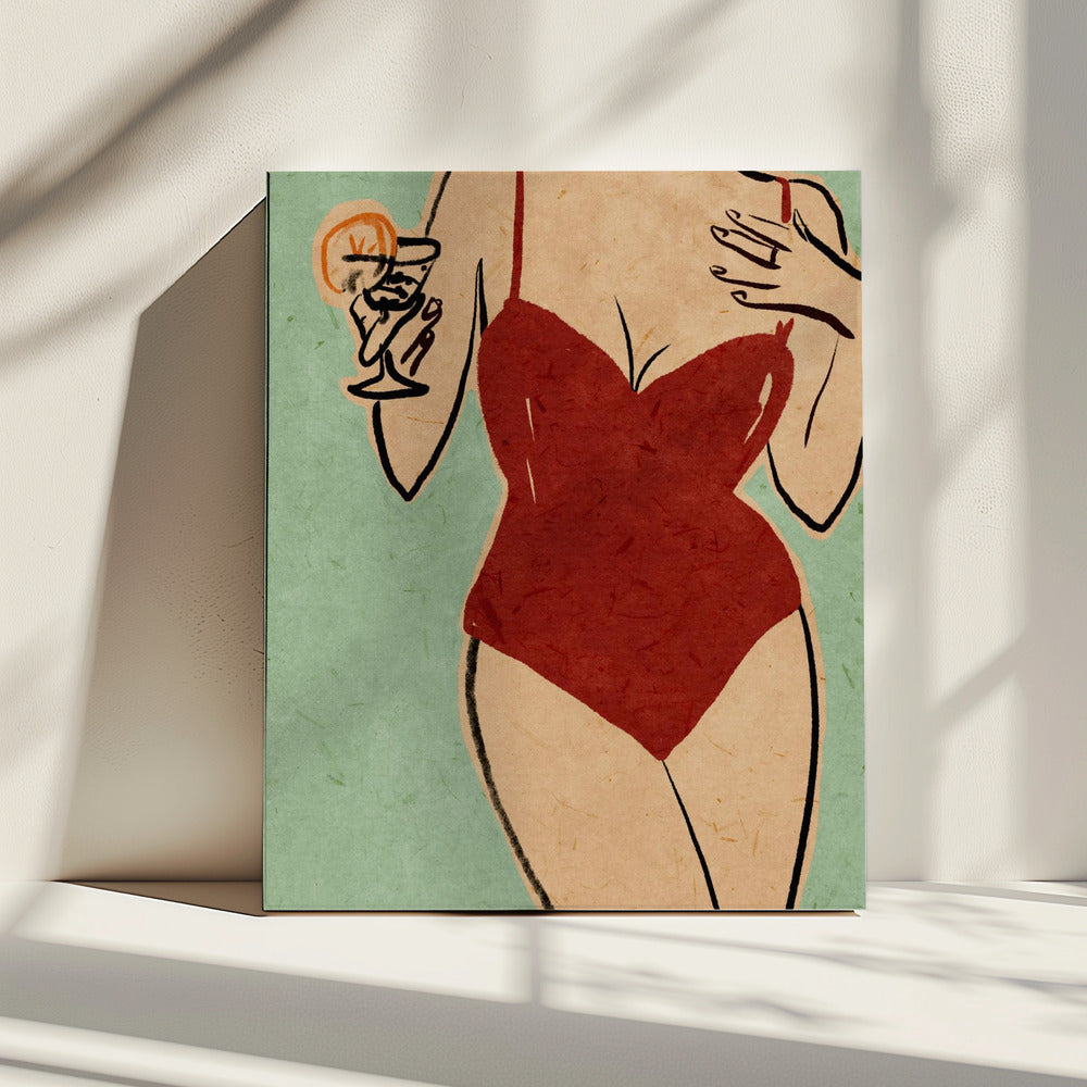 Strandmeisje | Canvas