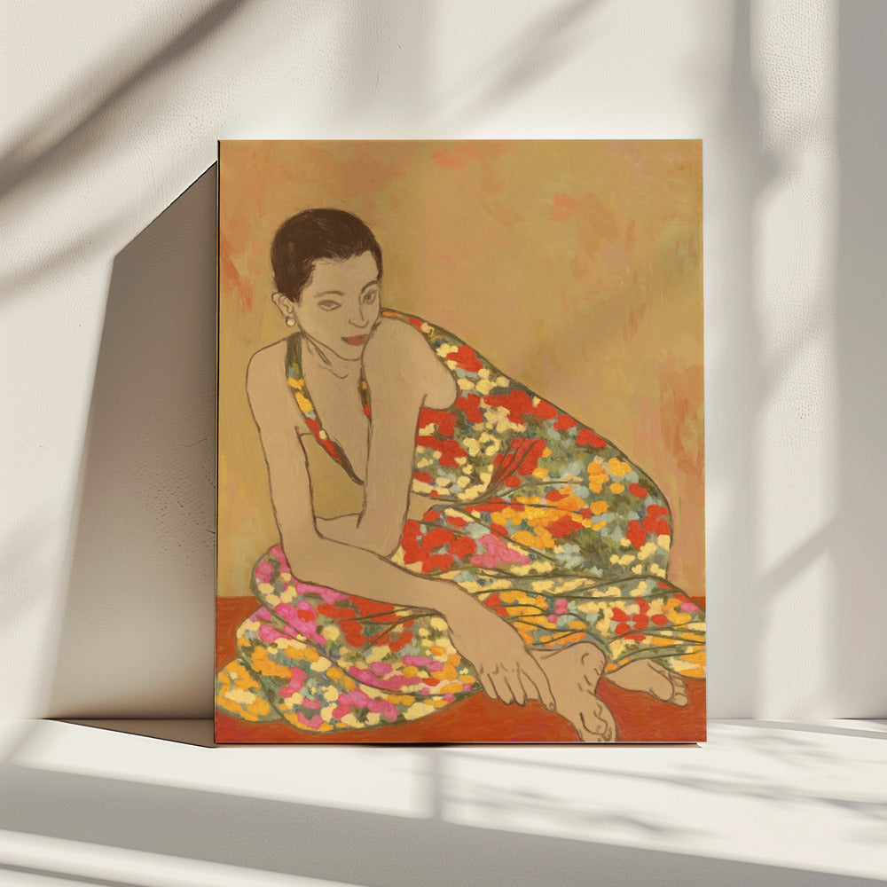 Bloemenjurk | Canvas