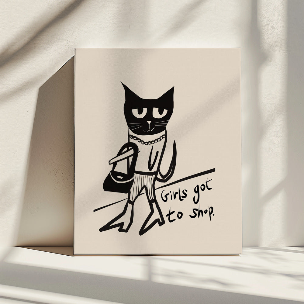 Humor over kattenwinkelen | Canvas