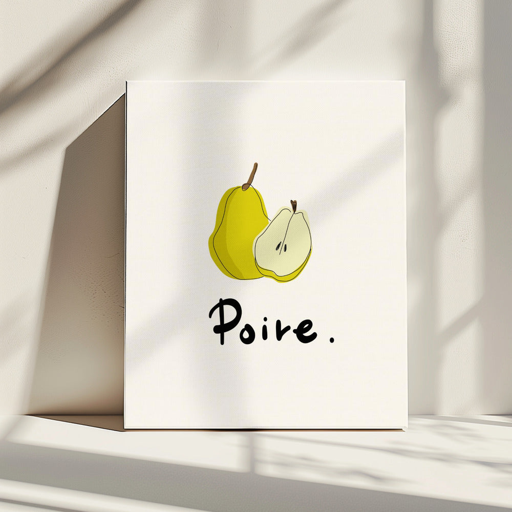 Moderne Franse fruitcollectie "Peer / Poire" | Canvas
