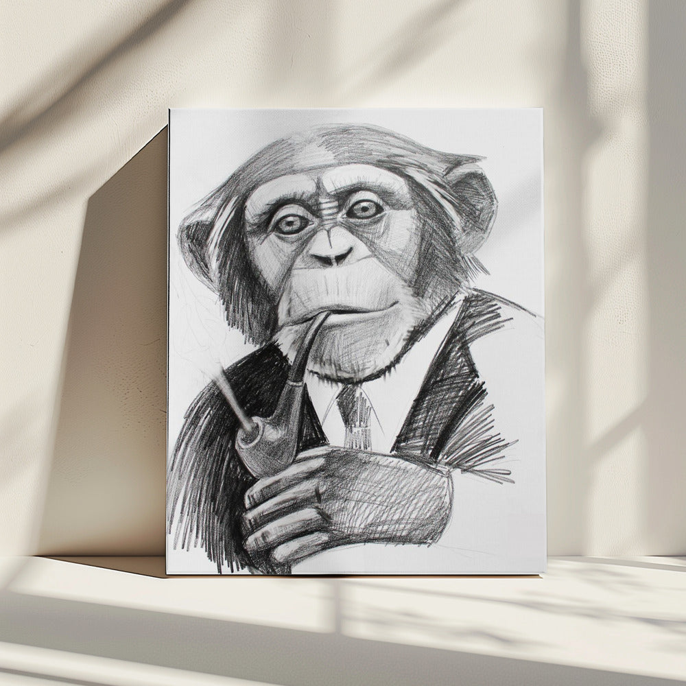 Geavanceerde chimpansee | Canvas