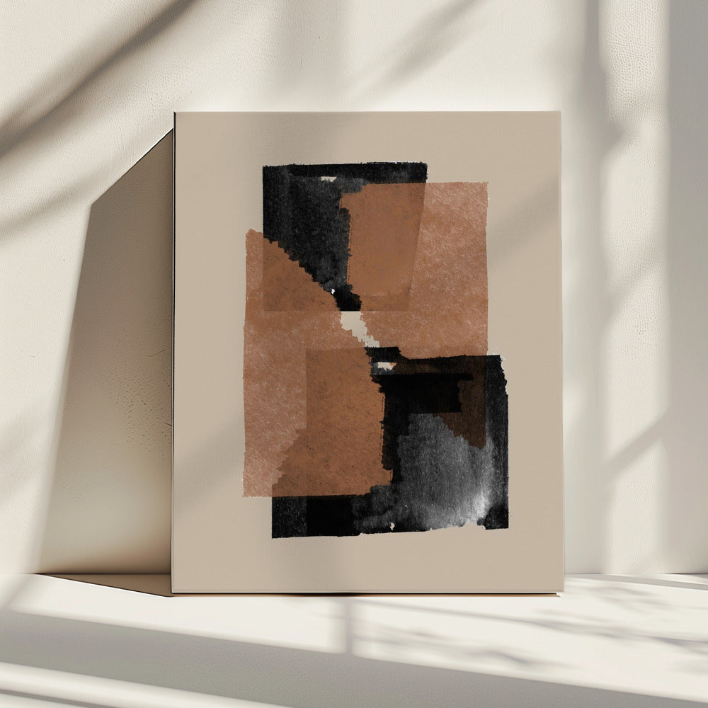 Aardse blokkenmix | Canvas