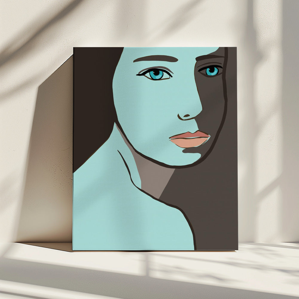 Blauwe vrouw | Canvas