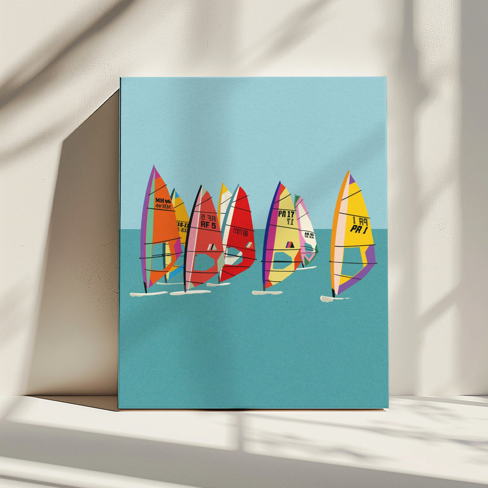 Windsurfen in de Oostzee | Canvas