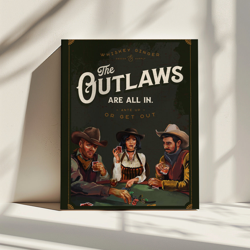 Outlaws zijn helemaal weg van coole cowboypokerkunst | Canvas