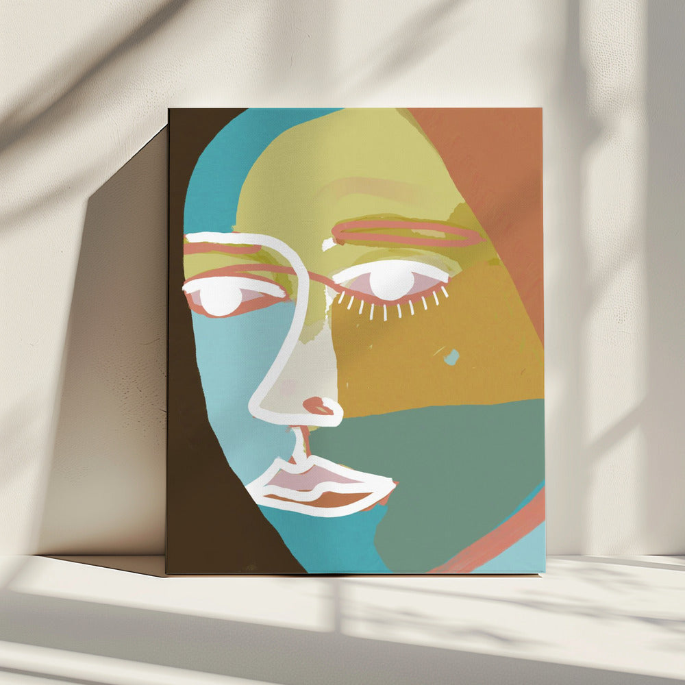Abstract lijnvlak | Canvas